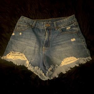 Denim Cut Off Shorts in Size 7